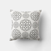 装飾用クッション灰色 クッション (裏面)