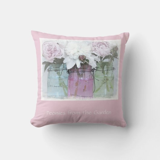 装飾用クッション牡丹ザガーデン クッション (正面)