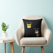 装飾用クッション猫アフターコーヒーブラック クッション (椅子)