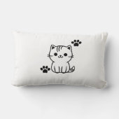 装飾用クッション猫好き ランバークッション (裏面)