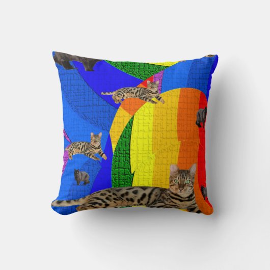 装飾用クッション猫 クッション (正面)