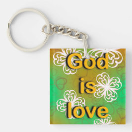 装飾用クッション神は愛 キーホルダー