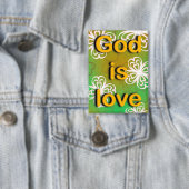 装飾用クッション神は愛 缶バッジ (インサイチュ)