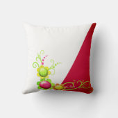 装飾用クッション紅白フローラ花 クッション (裏面)