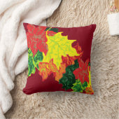 装飾用クッション紅葉 クッション (ブランケット)