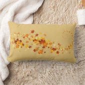 装飾用クッション紅葉 ランバークッション (ブランケット)