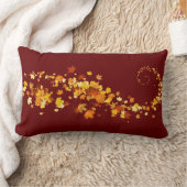 装飾用クッション紅葉 ランバークッション (ブランケット)