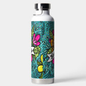 装飾用クッション美しい（花） ウォーターボトル (右面)