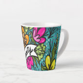 装飾用クッション美しい（花） カフェラテマグ (右アングル)