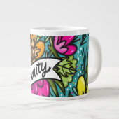 装飾用クッション美しい（花） ジャンボコーヒーマグカップ (正面右)