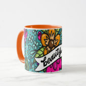 装飾用クッション美しい（花） マグカップ (正面左)