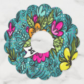 装飾用クッション美しい（花） ワイングラスタグ (裏面)