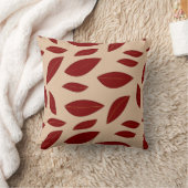 装飾用クッション赤葉 クッション (ブランケット)