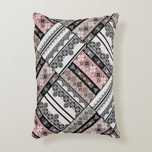 装飾用クッション部族民族幾何学伝統的的 アクセントクッション (正面(垂直))