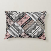 装飾用クッション部族民族幾何学伝統的的 アクセントクッション (裏面)