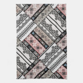 装飾用クッション部族民族幾何学伝統的的 キッチンタオル (縦)