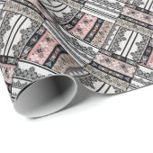 装飾用クッション部族民族幾何学伝統的的 ラッピングペーパー (ロールコーナー)