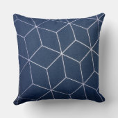 装飾用クッション青パターン クッション (裏面)
