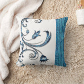 装飾用クッション青 クッション (ブランケット)