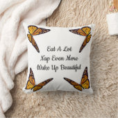 装飾用クッション食べ（昆虫）オオカバマダラ、モナークが多い… クッション (ブランケット)