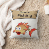 装飾用クッション魚釣り クッション (ブランケット)