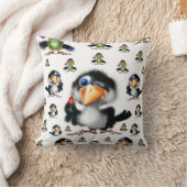 装飾用クッション鳥 クッション (ブランケット)
