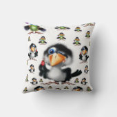 装飾用クッション鳥 クッション (裏面)