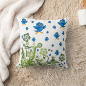 装飾用クッション鳥 クッション (ブランケット)