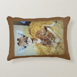 装飾用クッション12x16のベビーのキリン アクセントクッション