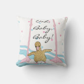 装飾用クッション16インチスクエアフラミンゴ クッション (正面)