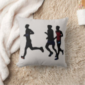 装飾用クッション3、3ランナーシルエット クッション (ブランケット)