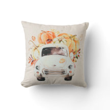 装飾用クッション|の感謝している素朴な秋の収穫のトラック