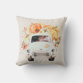 装飾用クッション|の感謝している素朴な秋の収穫のトラック クッション