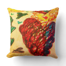 装飾用クッション、より明るい色、おもしろい、ハートのデザイン