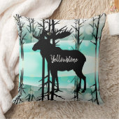 装飾用クッション-イエローストーンムース クッション (ブランケット)