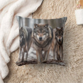 装飾用クッション・ウルフ クッション (ブランケット)