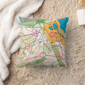 装飾用クッション – オリエンテーリングマップ クッション (ブランケット)