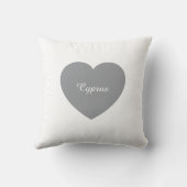 装飾用クッション(キプロス国旗&ハート裏) クッション (裏面)