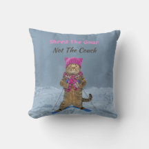 装飾用クッション、グナースキーキャットをシュレッド