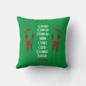 装飾用クッション – サンタズトナカイ – ルドルフ クッション (裏面)