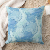 装飾用クッション/スカイブルーインク クッション (ブランケット)