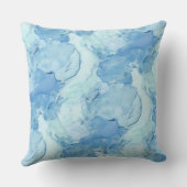 装飾用クッション/スカイブルーインク クッション (裏面)