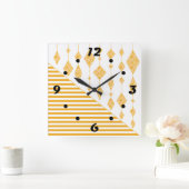 装飾用クッション スクエア壁時計 (ホーム)