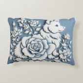 装飾用クッション、スロークッション41 x 41 cm アクセントクッション (裏面)