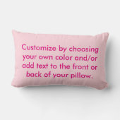 装飾用クッション-デイジーのガーベラの花 ランバークッション (裏面)