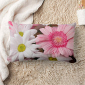 装飾用クッション-デイジーのガーベラの花 ランバークッション (ブランケット)