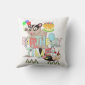 装飾用クッション、ハッピーバースデーポッサムケーキ クッション (裏面)