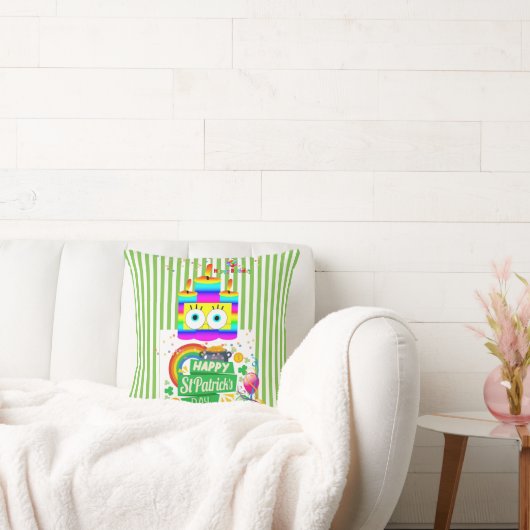 装飾用クッション、ハッピーバースデー聖パトリックの日 クッション (ソファ)