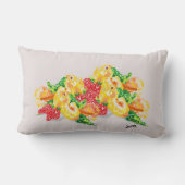 装飾用クッション：フルーツの愛 ランバークッション (裏面)