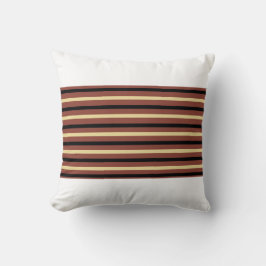 装飾用クッション（ブラウン/ベージュ/ブラックの付き） ストライプ クッション
